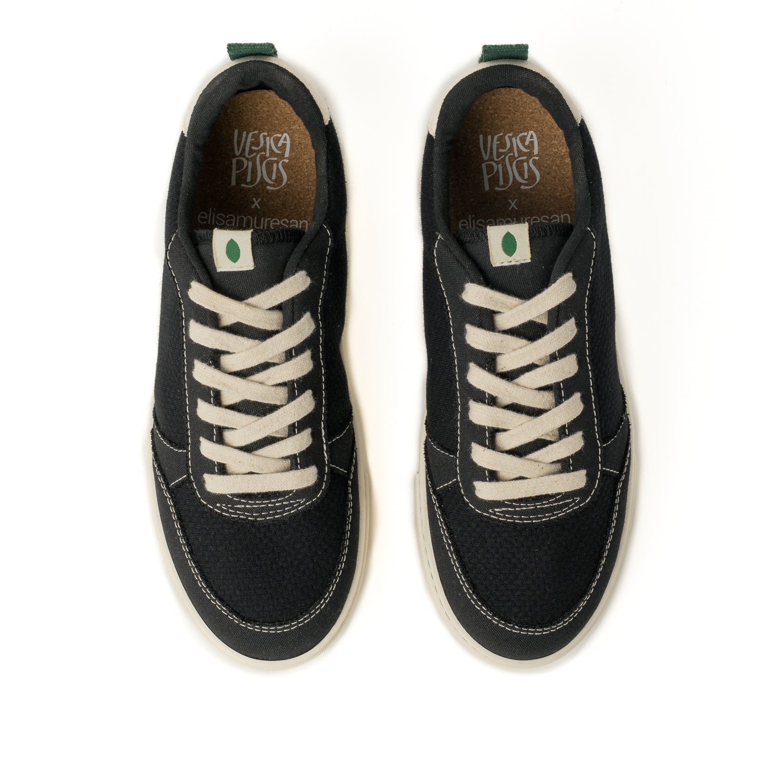Vegan sneaker Puyi black-white SON045
