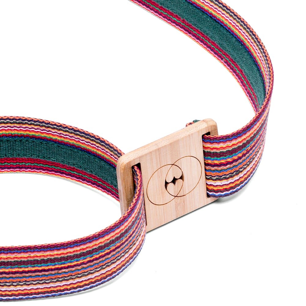 VEGAN BELT OF RECYCLED COTTON AND BAMBOO BUCKLED - VESICA PISCIS FOOTWEAR