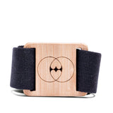 Vegan belt made with recycled cotton and bamboo buckle - VESICA PISCIS FOOTWEAR