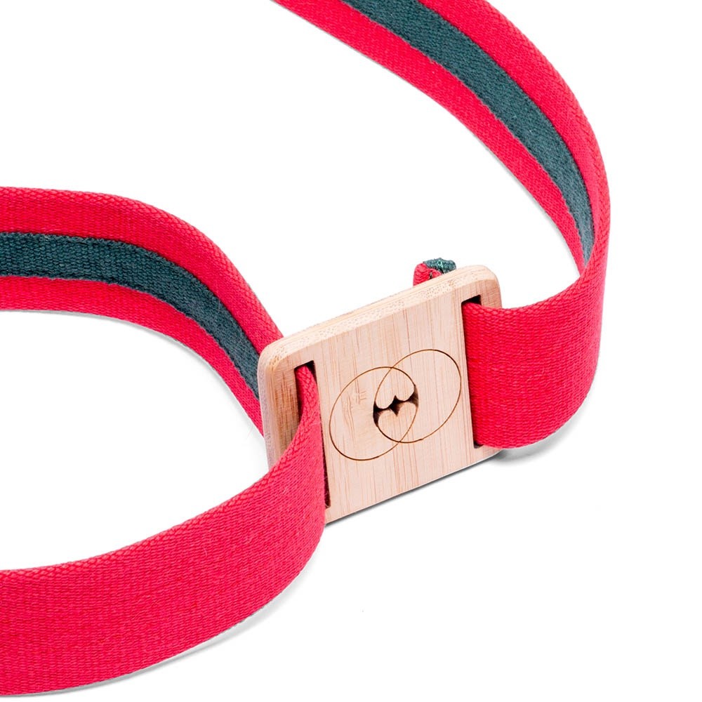 Vegan belt made with recycled cotton and bamboo buckle - VESICA PISCIS FOOTWEAR