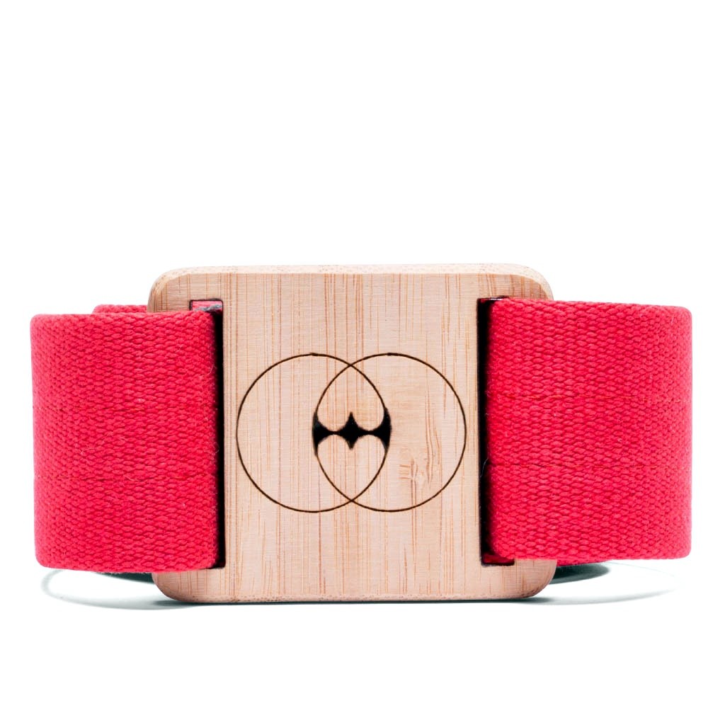 Vegan belt made with recycled cotton and bamboo buckle - VESICA PISCIS FOOTWEAR