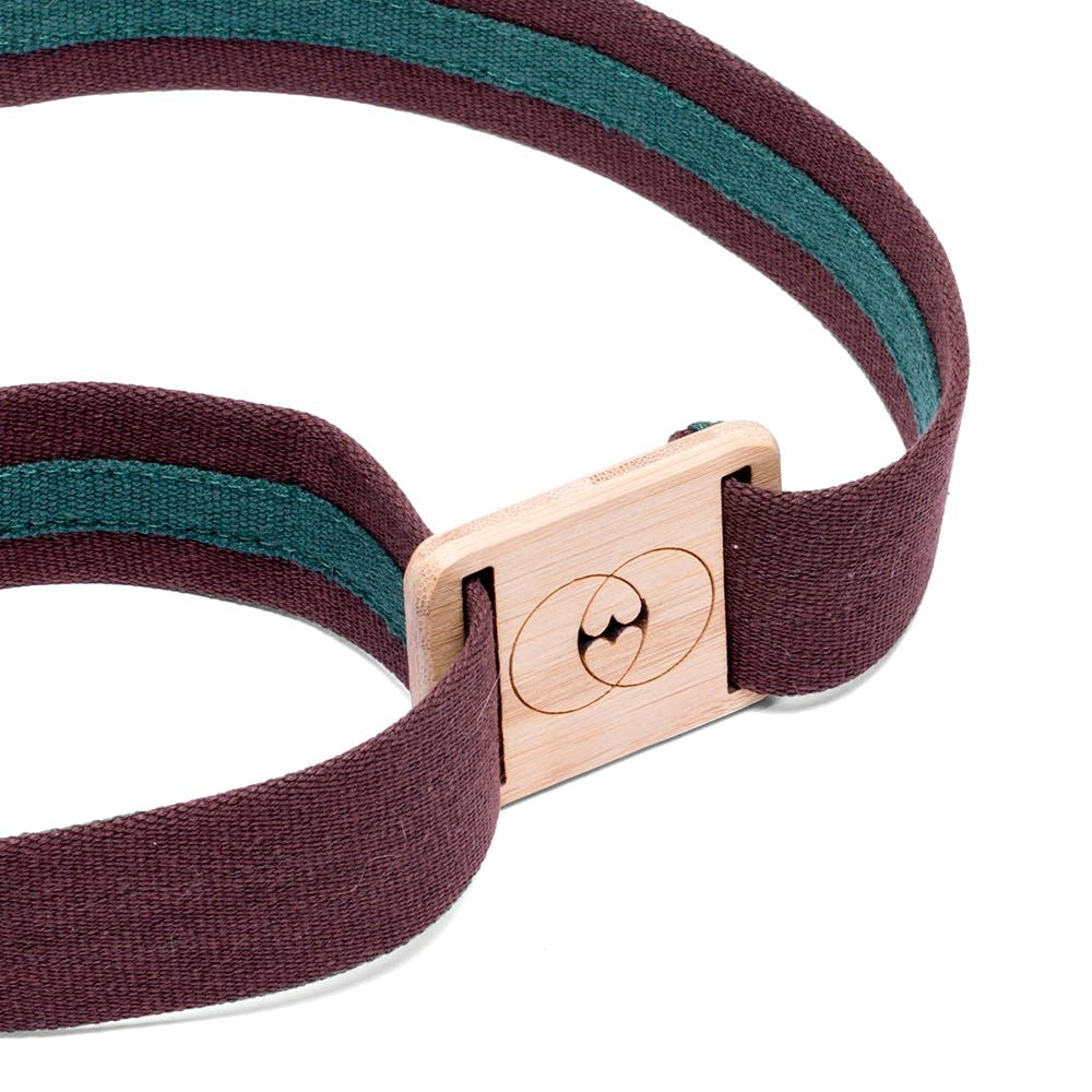 Vegan belt made with recycled cotton and bamboo buckle - VESICA PISCIS FOOTWEAR
