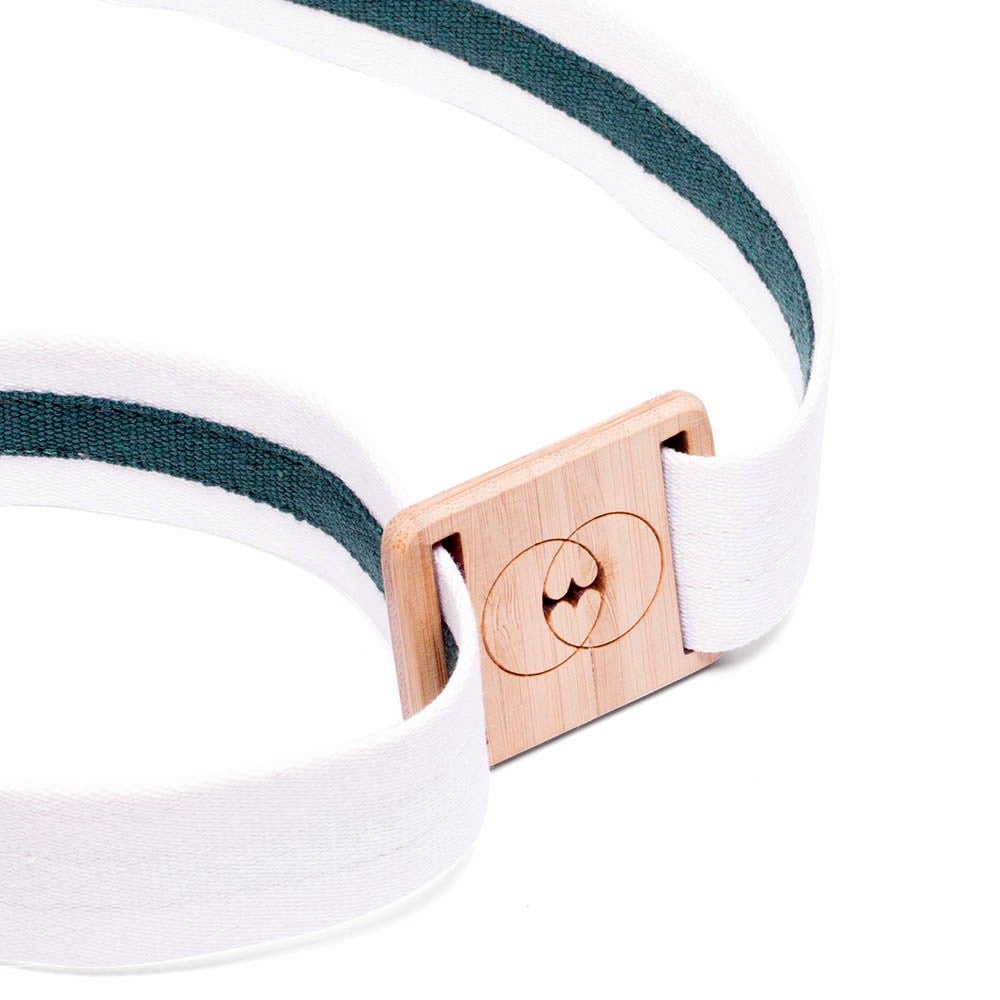 Vegan belt made with recycled cotton and bamboo buckle - VESICA PISCIS FOOTWEAR