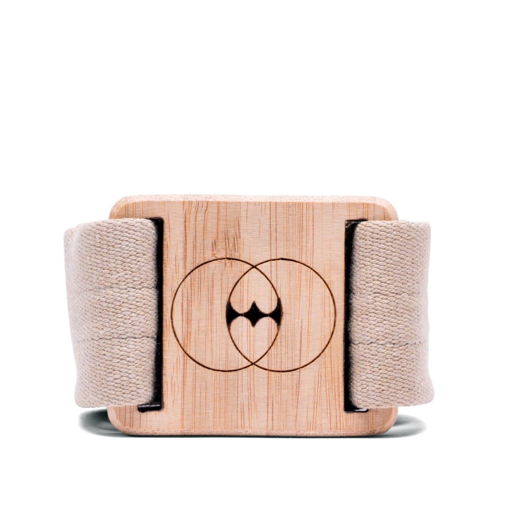 Vegan belt made with recycled cotton and bamboo buckle - VESICA PISCIS FOOTWEAR