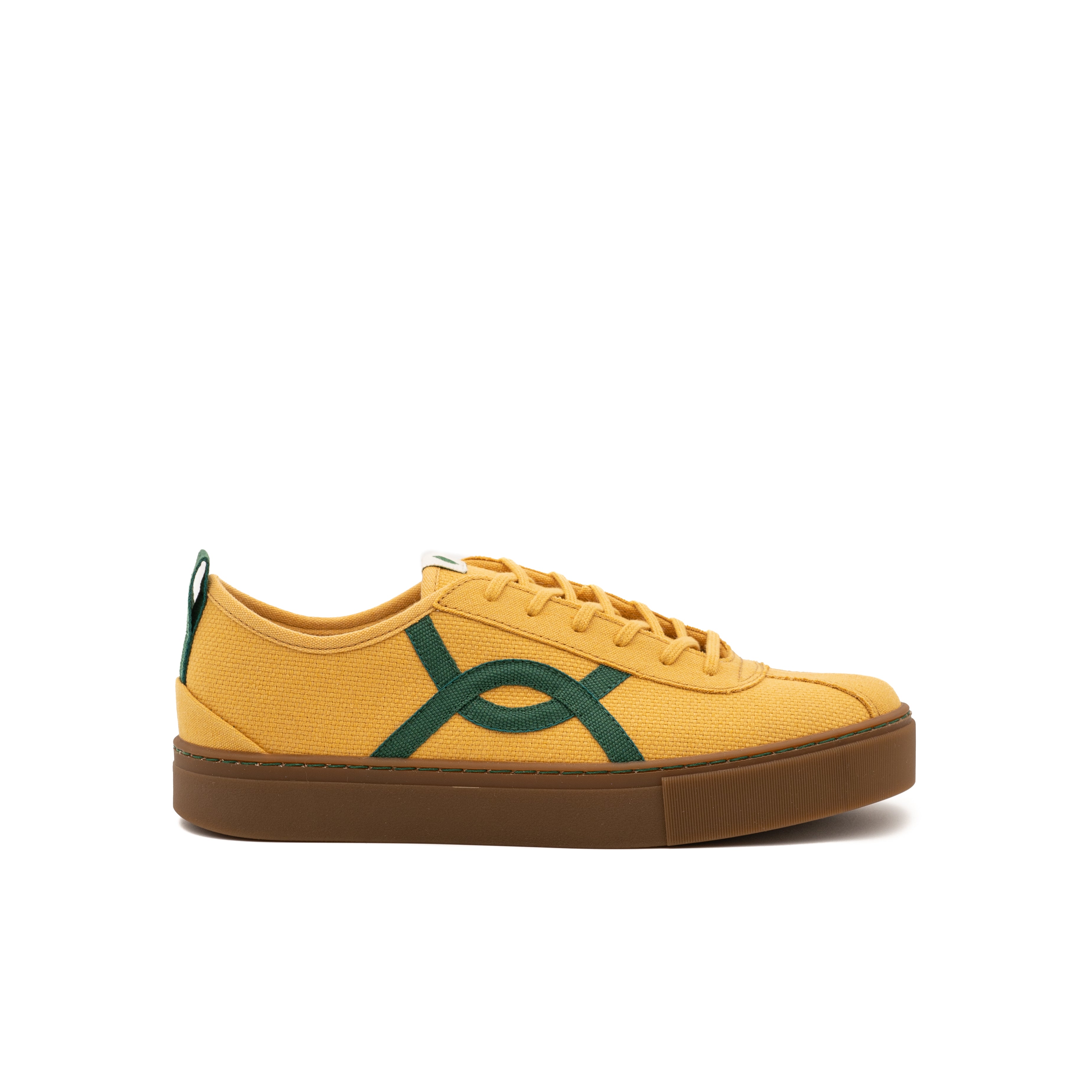 Buy Vegan Trainers Of Recycled Cotton Yellow VESICA PISCIS FOOTWEAR buy-vegan-trainers-of-recycled-cotton-yellow-vesica-piscis-footwear