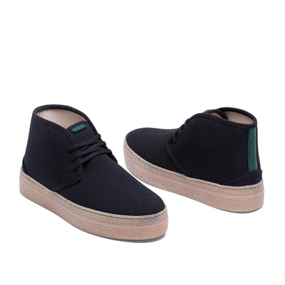 Vegan booty of recycled cotton black - VESICA PISCIS FOOTWEAR