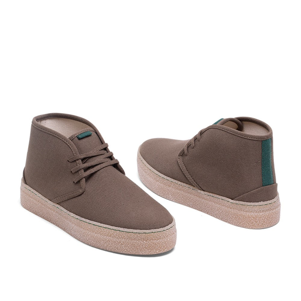 Vegan booty of recycled cotton khaki - VESICA PISCIS FOOTWEAR