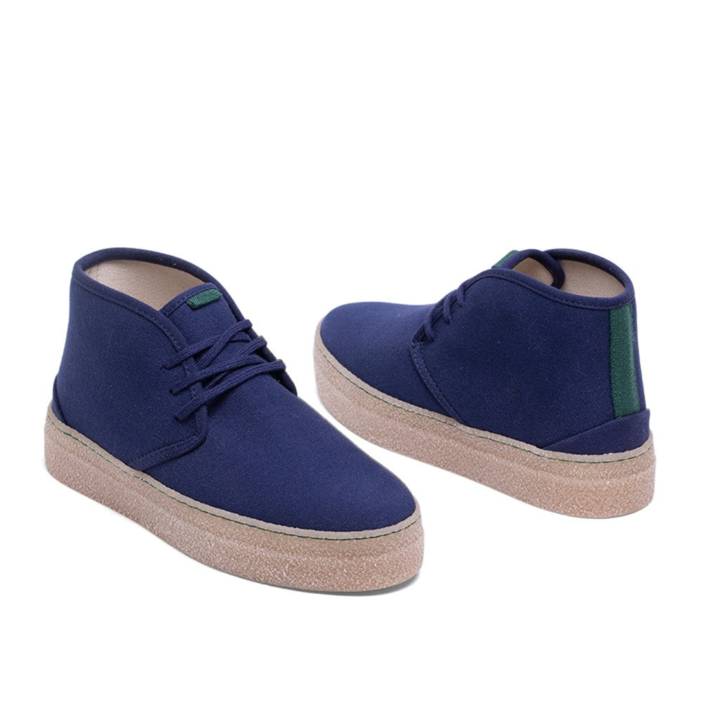 Vegan booty of recycled cotton marine - VESICA PISCIS FOOTWEAR