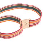 VEGAN BELT MADE WITH RECYCLED COTTON AND BAMBOO BUCKLE - VESICA PISCIS FOOTWEAR