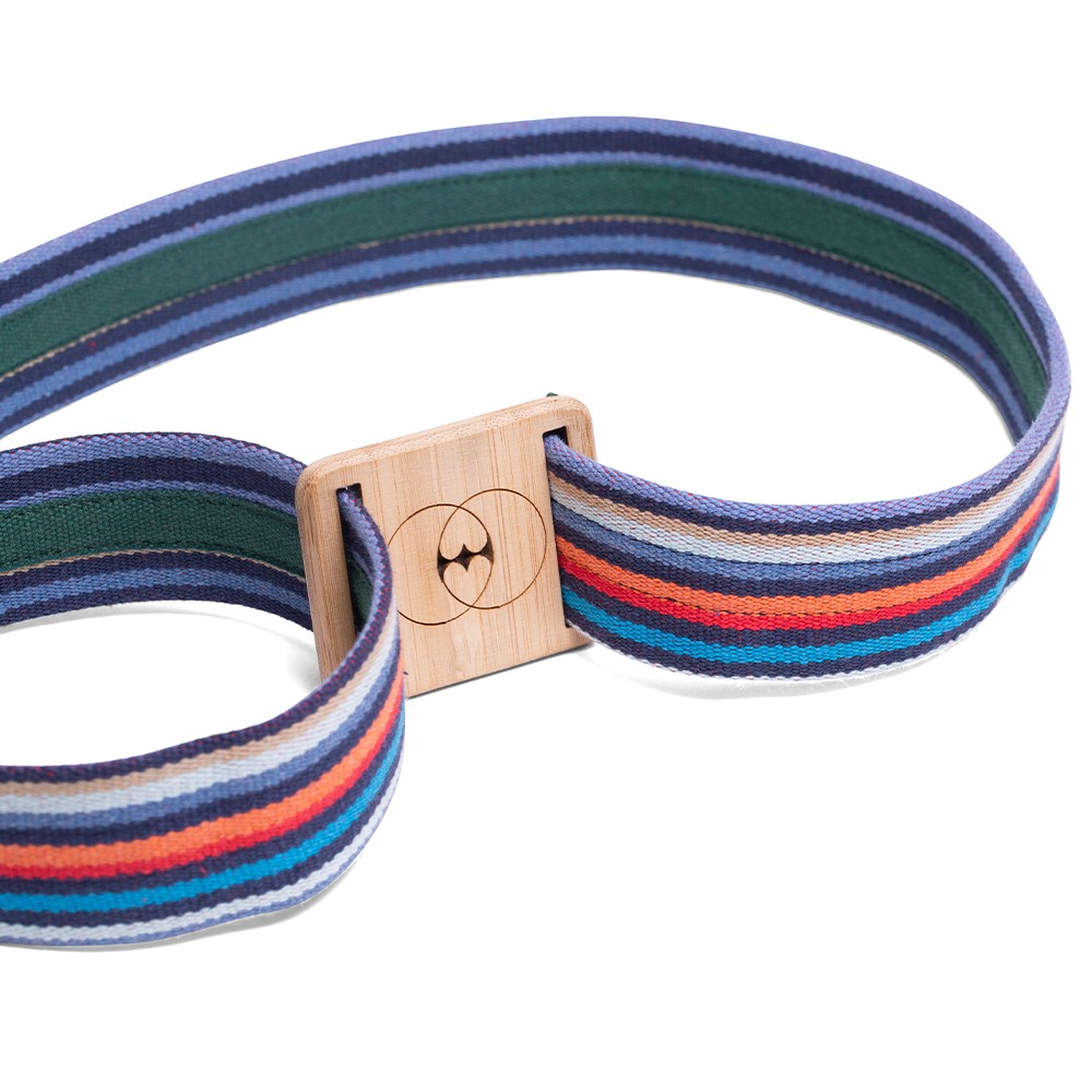 VEGAN BELT MADE WITH RECYCLED COTTON AND BAMBOO BUCKLE - VESICA PISCIS FOOTWEAR