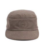 VEGAN CAP OF RECYCLED COTTON KHAKI AND COCONUT BUTTON - RUMI - VESICA PISCIS FOOTWEAR