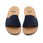 VEGAN SANDAL OF RECYCLED COTTON MARINE - VESICA PISCIS FOOTWEAR