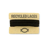 BLACK RECYCLED LACES - VESICA PISCIS FOOTWEAR