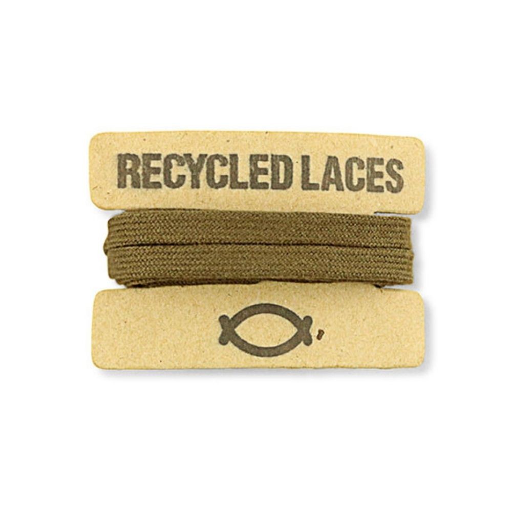 KHAKI RECYCLED LACES - VESICA PISCIS FOOTWEAR