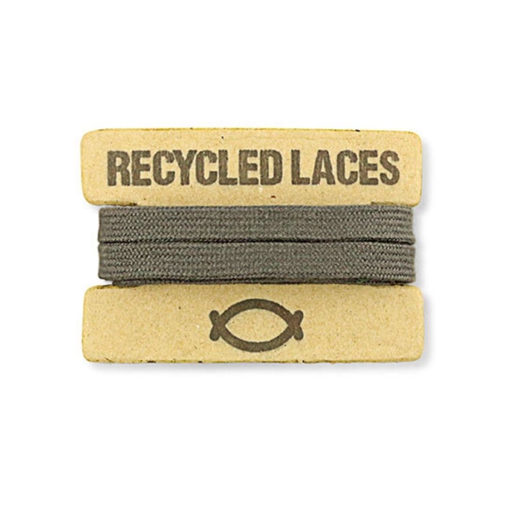 GRAY RECYCLED LACES - VESICA PISCIS FOOTWEAR