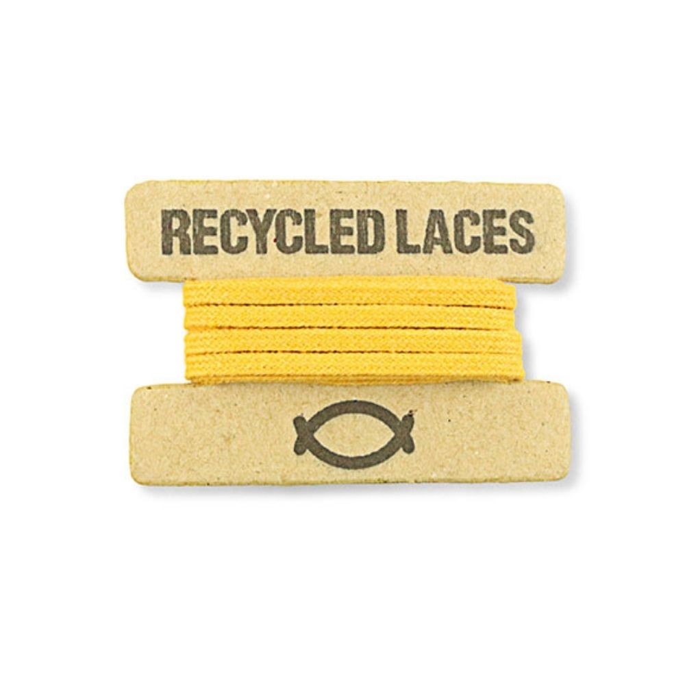 MUSTARD RECYCLED LACES - VESICA PISCIS FOOTWEAR