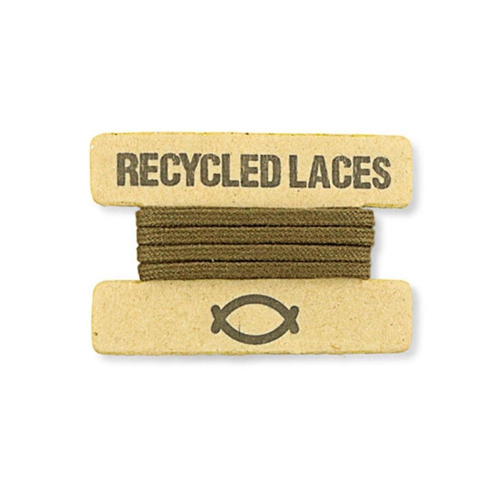 KHAKI RECYCLED LACES - VESICA PISCIS FOOTWEAR