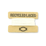 WHITE RECYCLED LACES - VESICA PISCIS FOOTWEAR