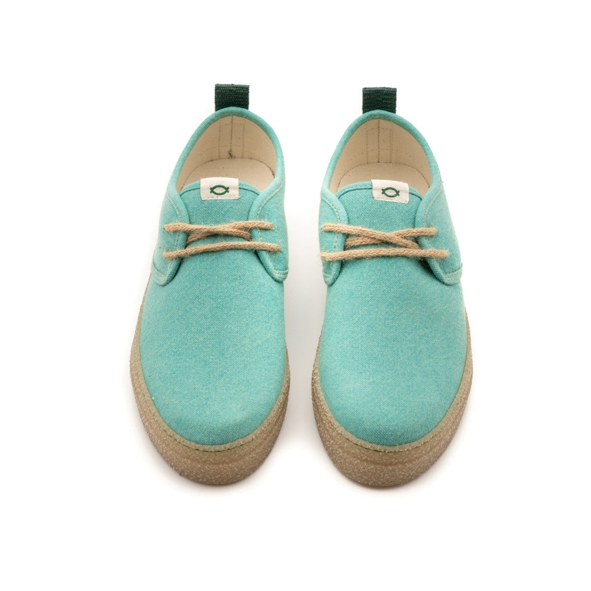 Vegan shoe of organic cotton and jute aqua - VESICA PISCIS FOOTWEAR