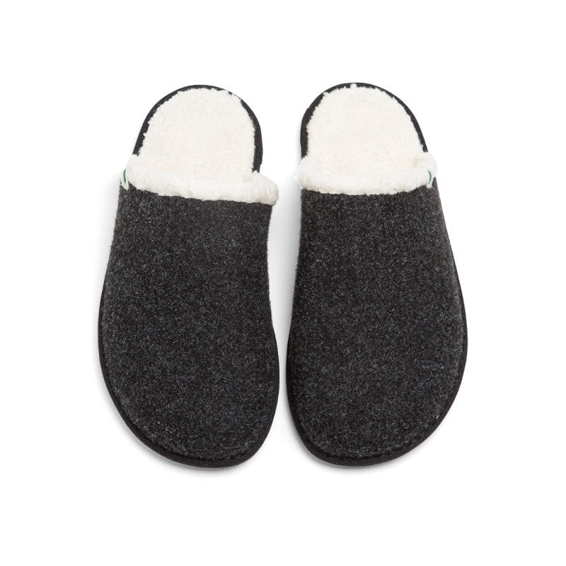 HOME SLIPPER RECYCLED, ORGANIC AND RECYCLABLE / BLACK - VESICA PISCIS FOOTWEAR