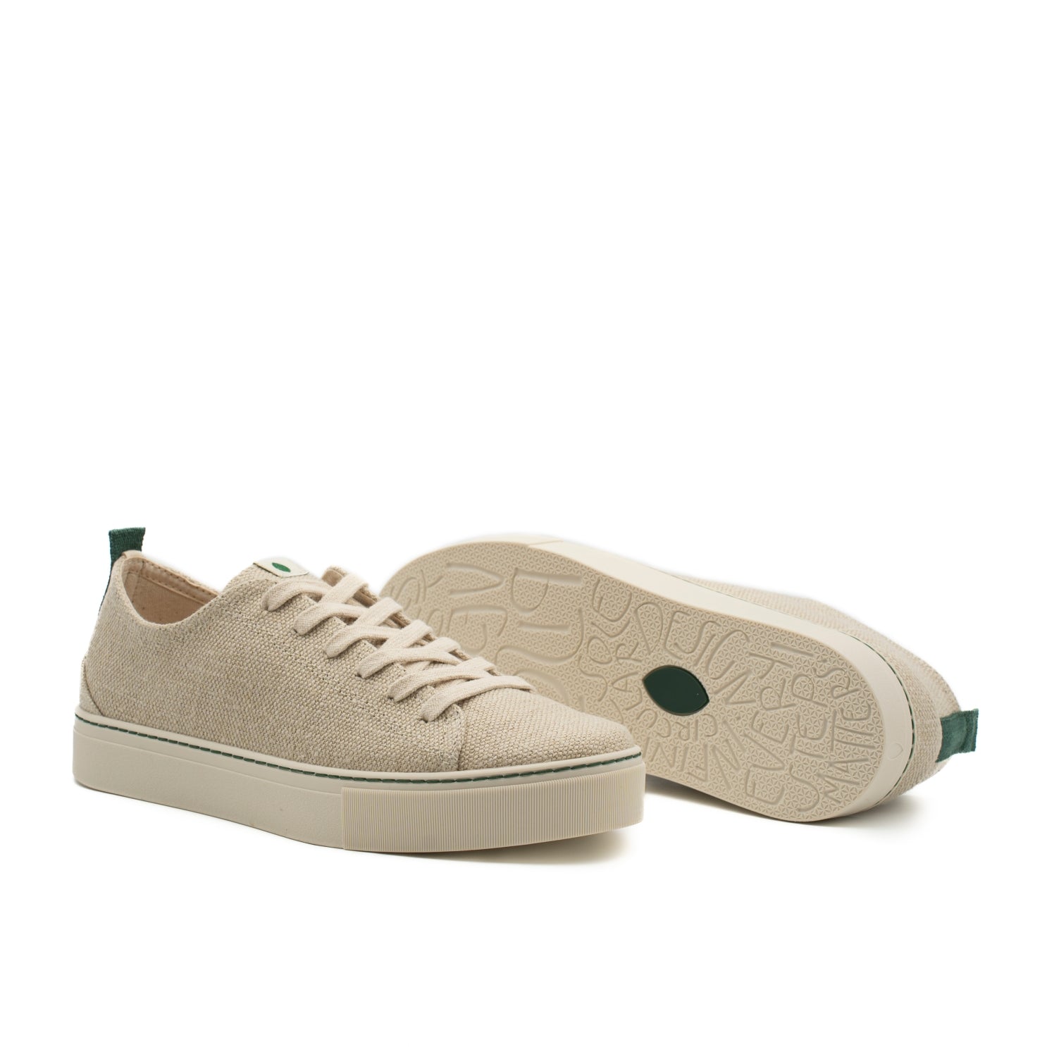 Zapatilla vegana cáñamo orgánico crudo COR032