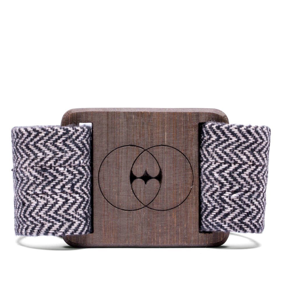 VEGAN BELT MADE WITH RECYCLED COTTON AND BAMBOO BUCKLE - VESICA PISCIS FOOTWEAR