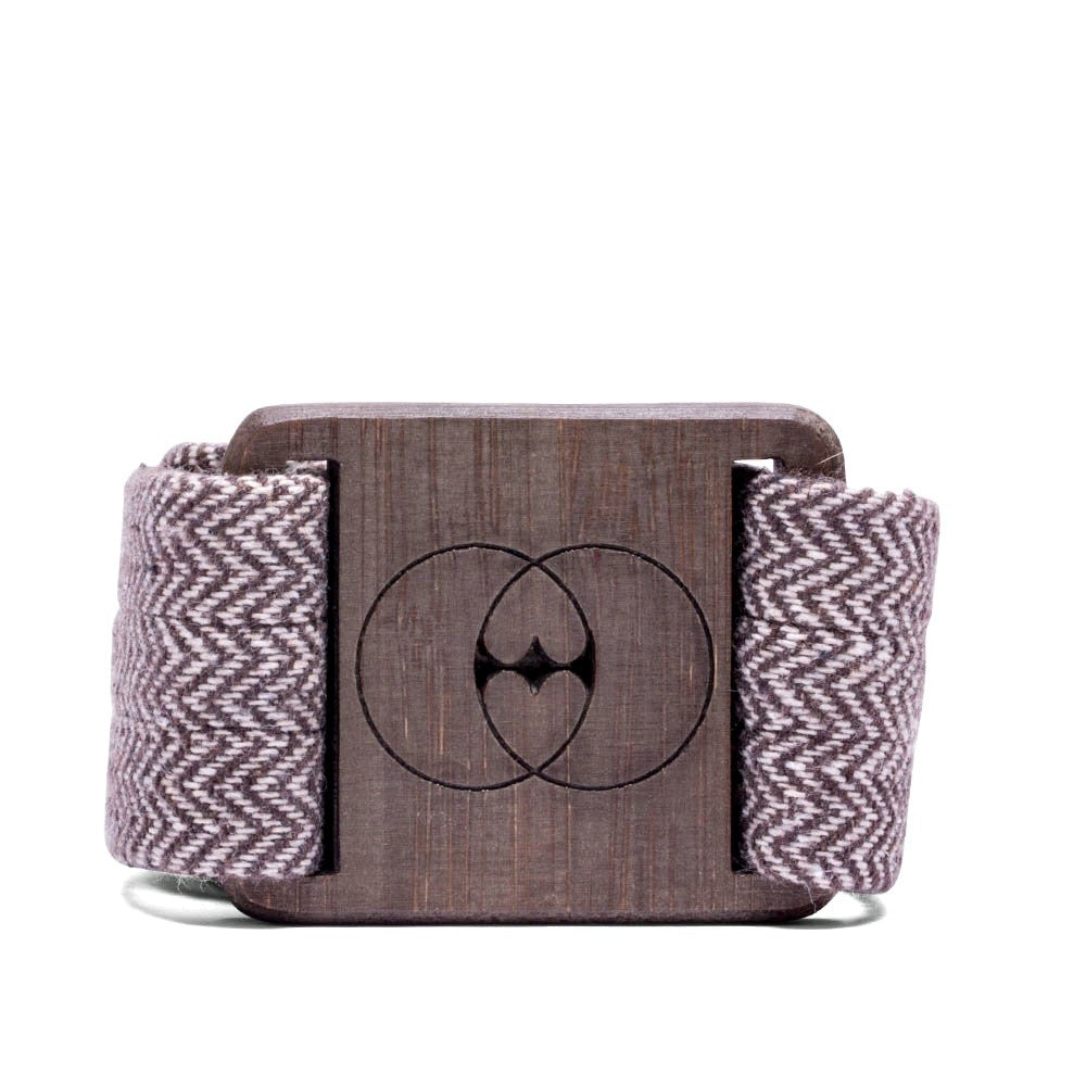 VEGAN BELT MADE WITH RECYCLED COTTON AND BAMBOO BUCKLE - VESICA PISCIS FOOTWEAR
