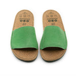 VEGAN SANDAL OF RECYCLED COTTON GREEN KIWI - VESICA PISCIS FOOTWEAR