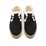 Vegan winter shoe of recycled cotton black - VESICA PISCIS FOOTWEAR