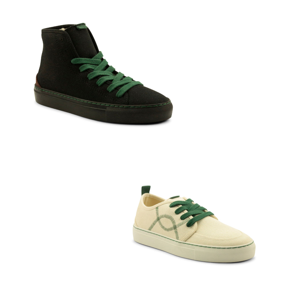 GREEN RECYCLED LACES - VESICA PISCIS FOOTWEAR