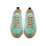Recycled sneaker of cotton and jute aqua - VESICA PISCIS FOOTWEAR