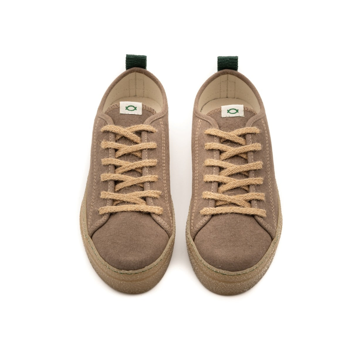 Recycled sneaker of cotton and jute brown - VESICA PISCIS FOOTWEAR