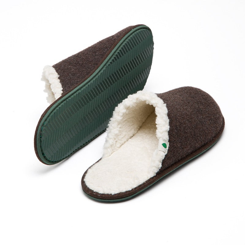 HOME SLIPPER RECYCLED, ORGANIC AND RECYCLABLE / BROWN - VESICA PISCIS FOOTWEAR