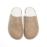 HOME SLIPPER RECYCLED, ORGANIC AND RECYCLABLE / TAUPE - VESICA PISCIS FOOTWEAR